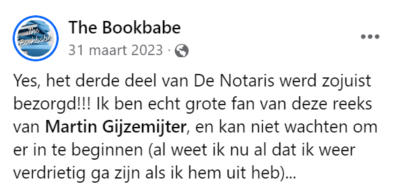 De Notaris 1 - Boekverslinders - Martin Gijzemijter